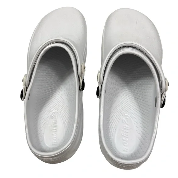 NothinZ White Lightweight Clogs Unisex - Picture 4 of 4